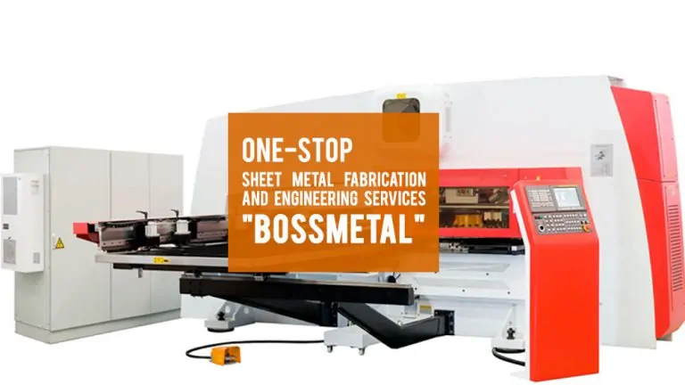 Mesin CNC punching untuk fabrikasi sheet metal di pabrik Bossmetal Cileungsi