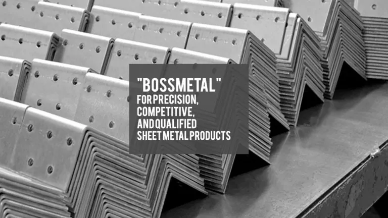 Komponen sheet metal hasil bending dan punching produksi Bossmetal